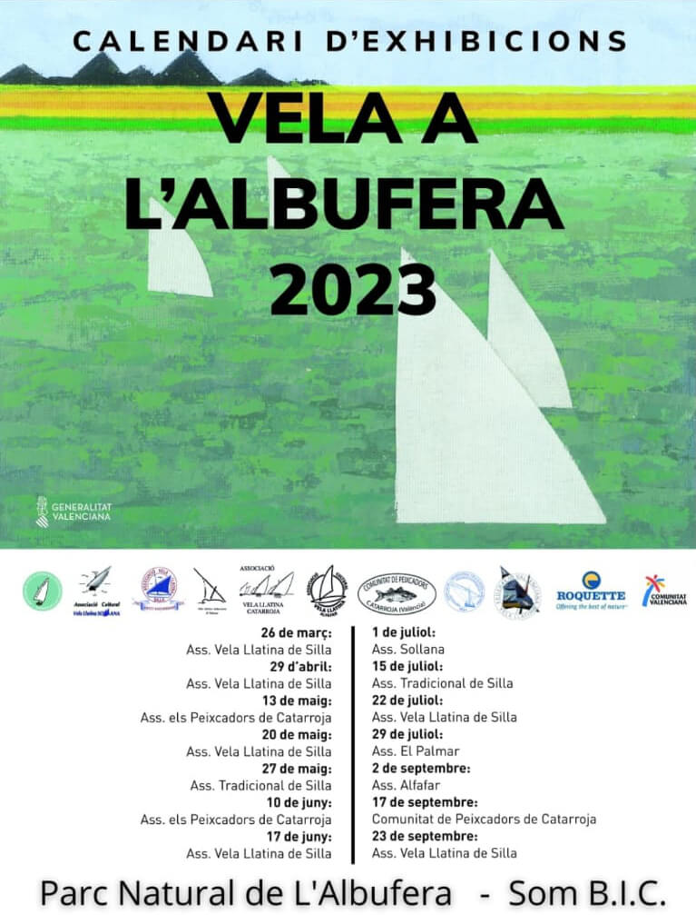 Calendario exhibiciones vela latina 2023